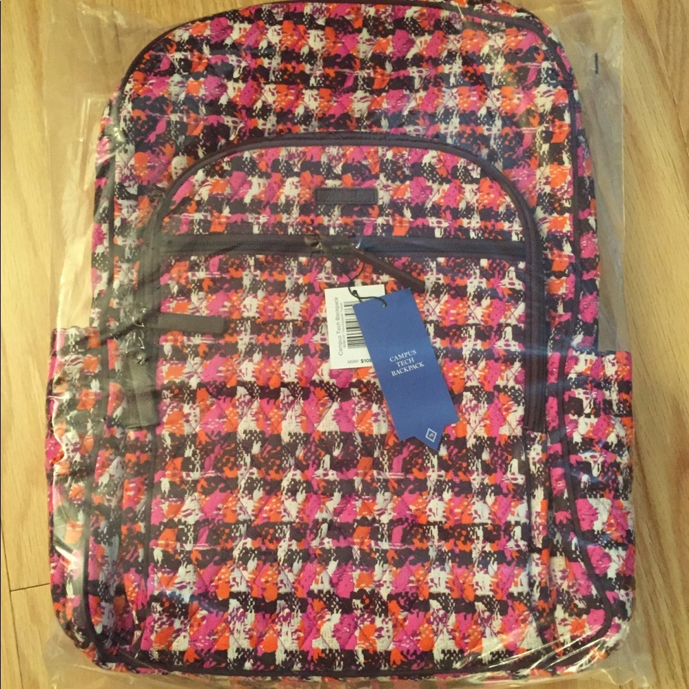 Vera Bradley Campus Tech Backpack Houndstooth
